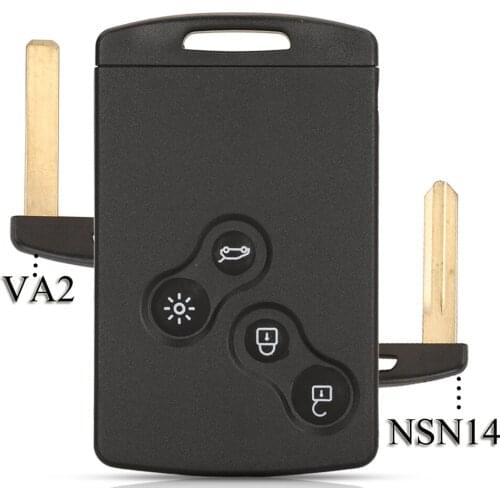 Jingyuqin 4 Buttons Remote Car Key Shell Cover For Renault Megane Iii Fluence I Kaptur Clio Iv For Koleos