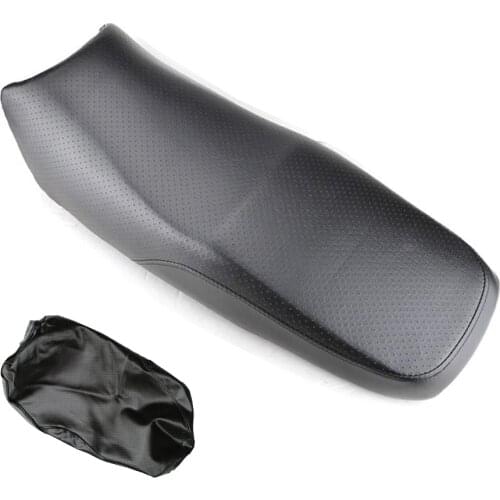 Black Waterproof PU Leather Motorcycle Seat Cover With Breathable Hole Motorbike Cushion Pad For Yamaha YBR 125