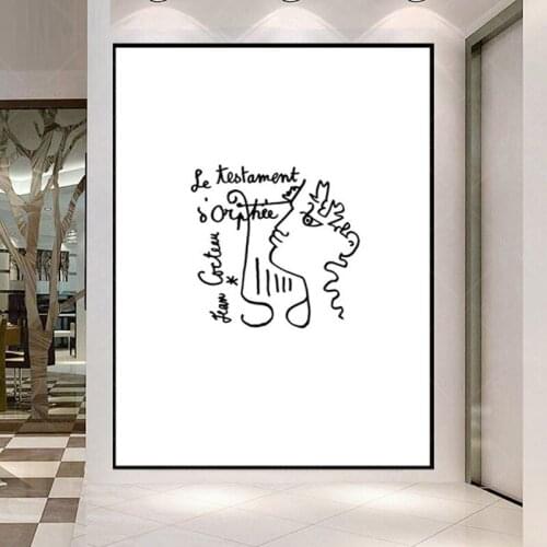Cocteau Le testament d Orph%C3%A9e Home Decor Nordic Minimalist Posters and Prints Wall Art Canvas Painting for Bedroom