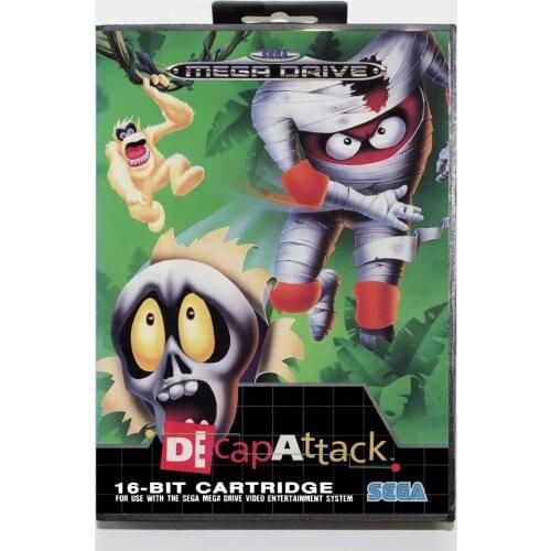DeCapAttack 16 bit SEGA MD Game Card With Retail Box For Sega Mega Drive For Genesis