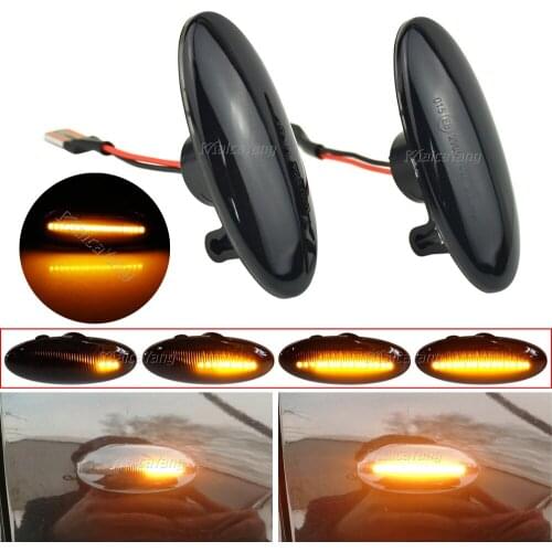 For Nissan Qashqai Dualis Juke Micra March Micra CUBE EVALIA Note X-Trail LEAF Dynamic LED Side Marker Turn Signal Lights