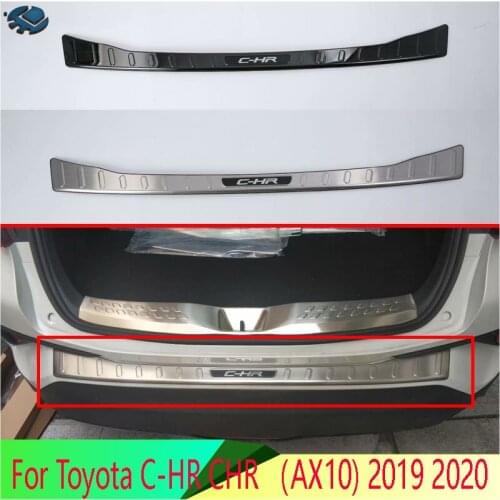 For Toyota C-HR CHR AX10 2019 2020 Stainless steel rear bumper protection window sill outside trunks decorative plate pedal