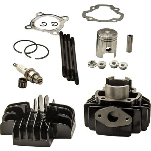 For YAMAHA 1981-2009 PW 50 PW50 50cc Cylinder Piston Gasket Kit w/Cylinder Studs
