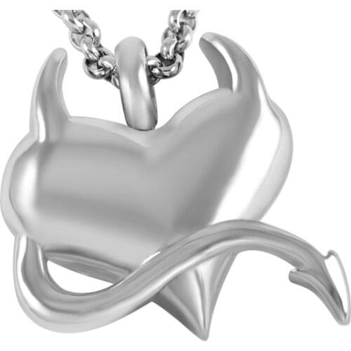 IJD8250 Heart Memorial Necklace Stainless Steel Cremation Ashes Keepsake Urn Pendant Necklace Womens Charm Necklace