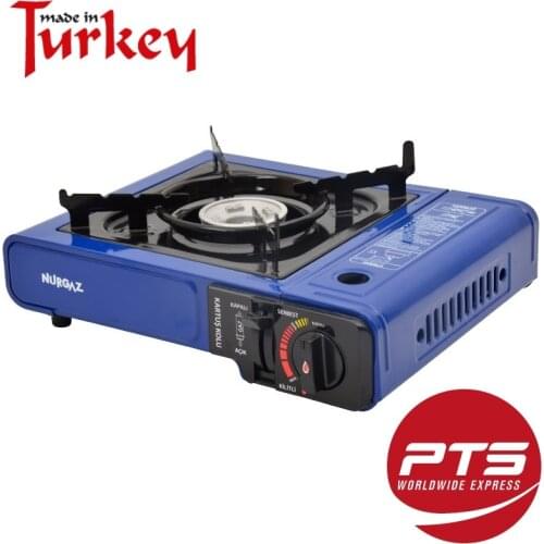 Nurgaz Brand Campout Cassette 2021 New Outdoor BBQ Grill Portable Blue Color Household Turkish Gas Camping Stove Gas Furnace