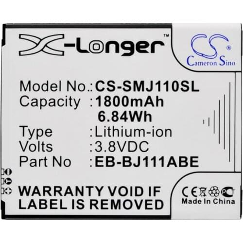 Cameron sino 1800mah battery for SAMSUNG Galaxy J1 Ace 3G Duos J1 Ace 4G J1 Ace 4G LTE J1 Ace Dual SIM 3G J1 Ace Neo SM-J111