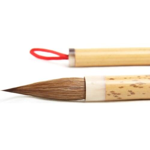 Chinese Calligraphy Brush Set Caligrafia Huzhou Wolf Woolen Hair Writing Brush Calligraphie Small Regular Script Tinta China