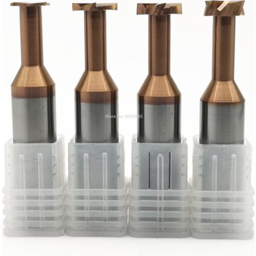 KLOT HRC60 T Slot Keyseat Milling Cutter TiCN coated Solid Carbide End Mill 3 4 5 6 8 10 12 14 16 20mm CNC