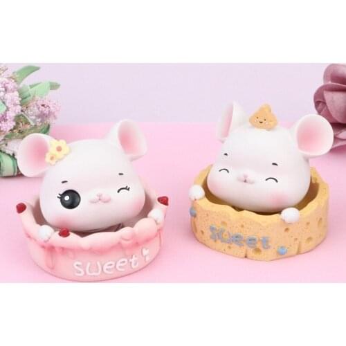 Creative Sweet Cat Shaking Head Car Ornaments Non-toxic Chemical-free Car Dashboard Toys Decoration Girls Cute Car Accessories