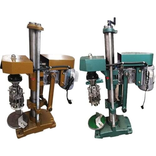 White wine bottle cap screwing machine olive oil whiskey cap cap locking aluminum metal cap capping machine metal cap sealing ma