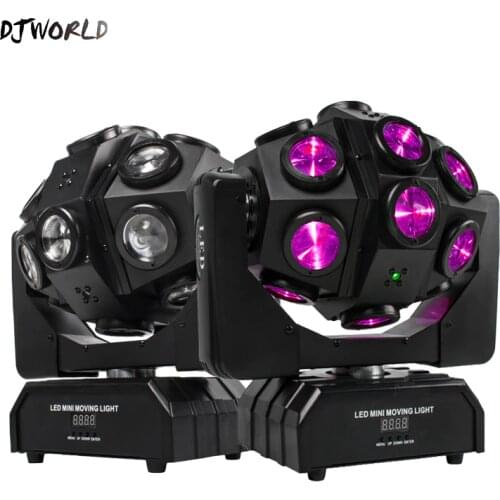 Beam Laser 18x12W RGBW LED Rotating Angle Moving Head Light Cool Disco DJ Birthday Dance Bar Stage Effect Lighting
