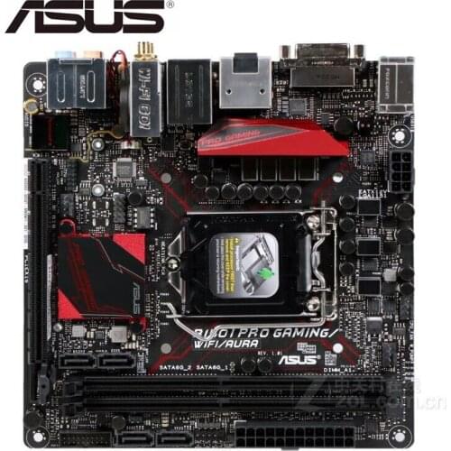 USED original motherboard for for ASUS B150I PRO GAMING/WiFi/AURA Socket LGA 1151 DDR4 Desktop motherboard