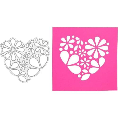 Julyarts Heart Flower Metal Cutting Dies 2021 Fustelle For DIY Scrapbooking Decorative Embossing Handcraft Die Cutting Template