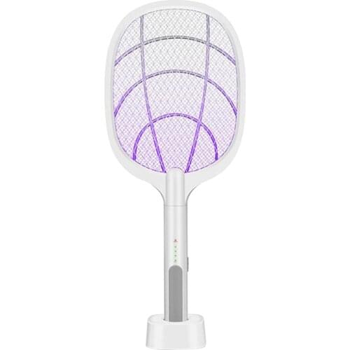 Bug Swatter Three Layers Bug Racket Electric Fly Mosquito Swatter Bug Zapper Racket Insects Killer Bug Pest Zappers