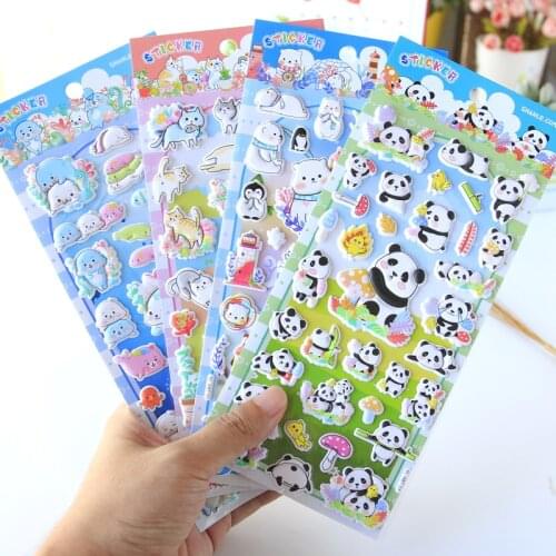 Cute Little Animal Cat Penguin 3D Decorative Stationery Stickers Scrapbooking DIY Diary Album Stick Label