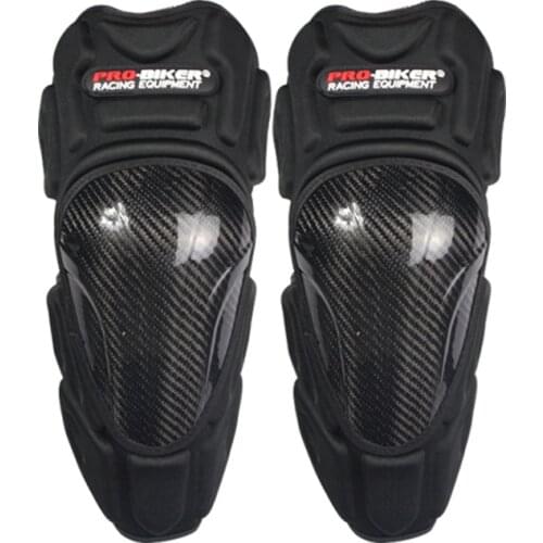 New Professional CE Approved Brand Motorcycle Carbon Knee Protector Motocross KneePads Free Size Fitting For All 4pcs or 2pcs