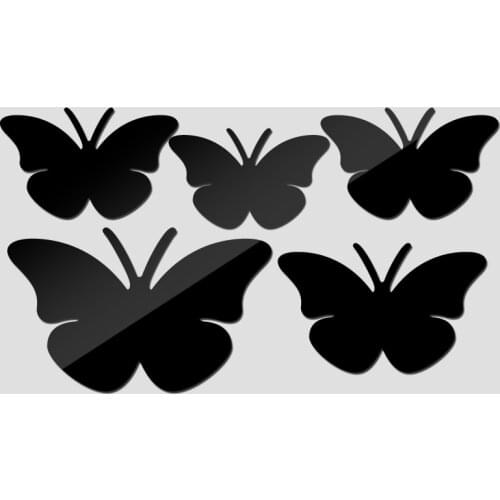 New special offer modern diy acrylic pattern mirror wall sticker large butterfly 3d stickers kitchen