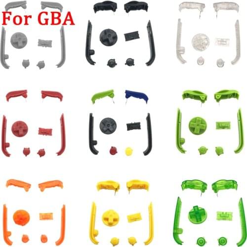 New L R Buttons Keypads Sets for Gameboy Advance A B Buttons Frame for GBA Shell Case Cover SFC D Pads Power ON OFF Buttons