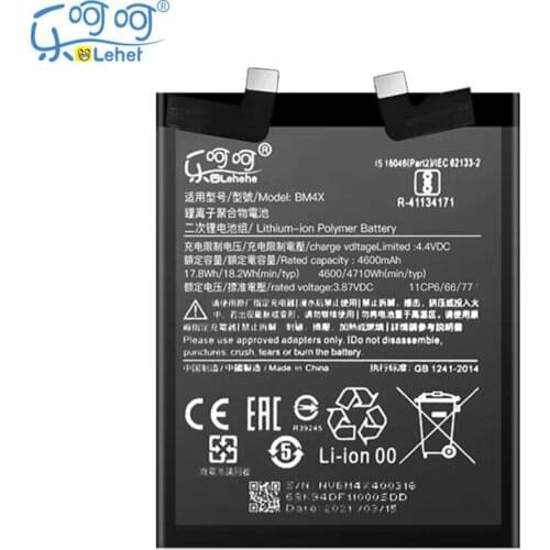 Original LEHEHE BM4X Battery for Xiaomi 11 4600mAh Replacement Bateria with Tools Gifts