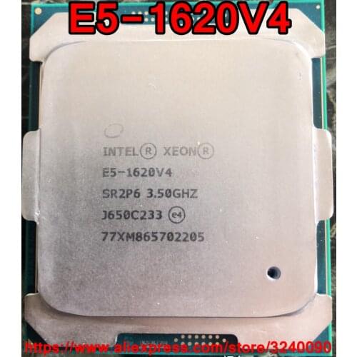 Intel Xeon CPU E5-1620V4 SR2P6 3.50GHz 4-Cores 10M LGA2011-3 E5-1620 V4 processor E5 1620V4 free shipping E5 1620 V4