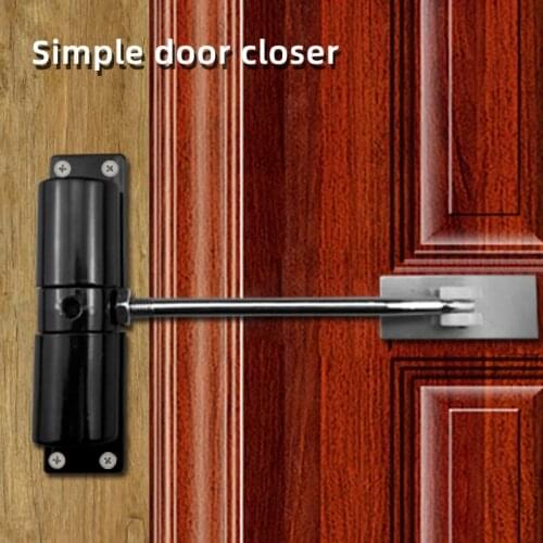 Simple light spring door closer spring adjustable door closer automatically closes fire door hardware