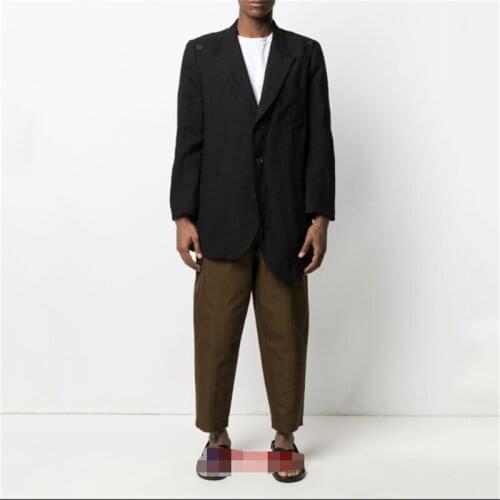 S-6XL!Big yards mens clothing! Europe and the United States loose leisure suit personality mens spring and summer single suit