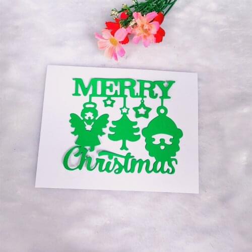 Merry Christmas Tree Dies Cutting Stencil Template for DIY Embossing Paper Photo Album Gift Card Making Scrapbook New Dies 2021