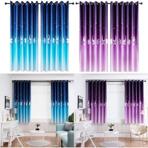 Swan Print Polyester Blackout Curtains Inorganic Washing Comfortable Hot Selling Living Room Window Blinds Bedroom Drapes