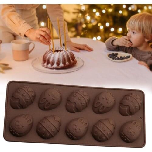 Silicone Chocolate Mold Easter Day Egg Shape Silicone Mold Gummy Animal Mould Cake Baking Decorating Tools Kitchen DIY Tools