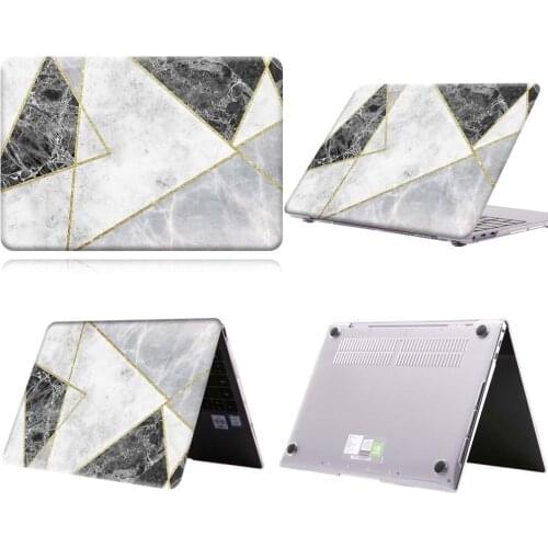 Light Grey Triangle Marble Laptop Case For MateBook 13/13 AMD Ryzen/14/D14/D15/X 2020/X Pro/Pro 16.1/Honor MagicBook 14/15