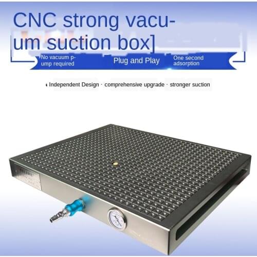 CNC vacuum chuck disk grinder milling machine machining center stainless steel aluminum copper plate pneumatic fixture