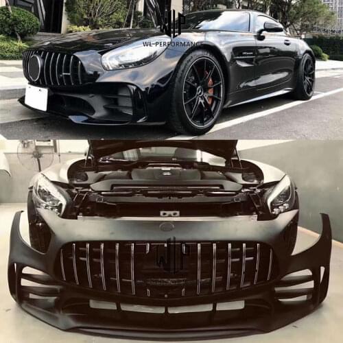High quality Carbon fiber / FRP upainted GT GTS AMG Front Bumper For Mercedes-Benz GT GTS AMG GTR style