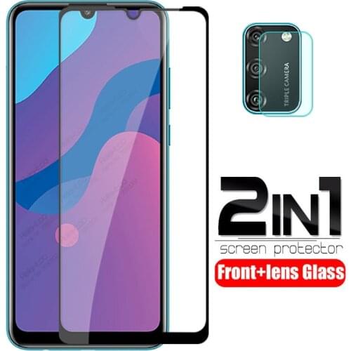 2 in 1 camera lens protective Glass For huawei honor 9a tempered glass on honor 9s 9c honer xonor 9 a s c screen protector Film