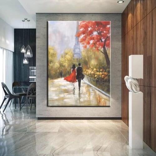 100% Hand Painted Oil Painting Wall Art Paintings Modern Coloring People Landscape Abstract For Living Room Home Decor Frameless
