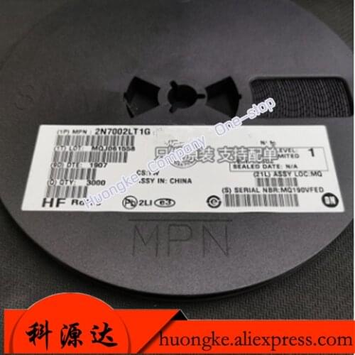 100PCS/LOT 2N7002 silk screen 702 2N7002LT1G SOT23