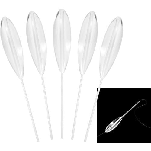 5pcs Clear Plastic Dobbers Casting Bombarda Sinking Fly Fishing Spinning Floats 5g/10g/15g/20g fishing float flotadores de pesca