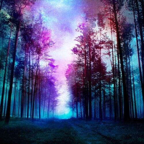 5D Diy Diamond Painting Landscape Forest Cross Stitch Round Diamond Mosaic Craft Diamond Embroidery Needlework Paintings