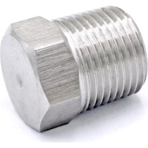 3/8" BSPT male End Cap 304 stainless steel Pipe Countersunk Plug hex head socket Pipe fittings