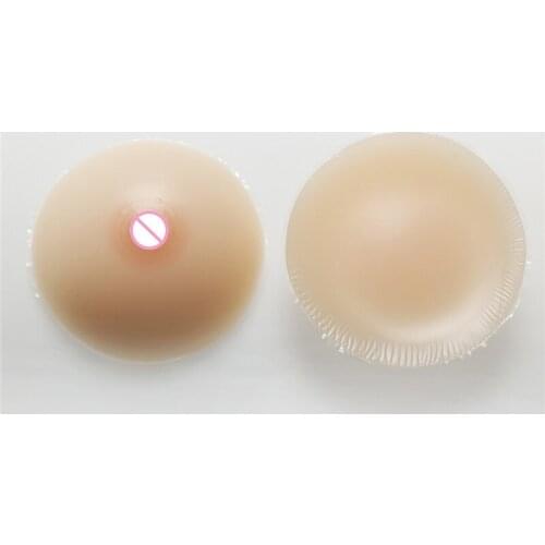 800g/pair Classic Round Silicone Breast Fake Boobs Tits Enhancer Shemale Transgender Crossdresser Breast Forms Cup 34C/36B