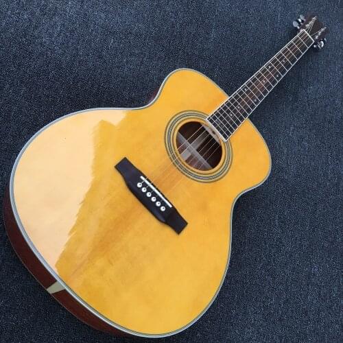 OM28 acoustic guitar OM-28 acoustic electric guitar round body classic OOO 28 acoustic guitar solid top guitar