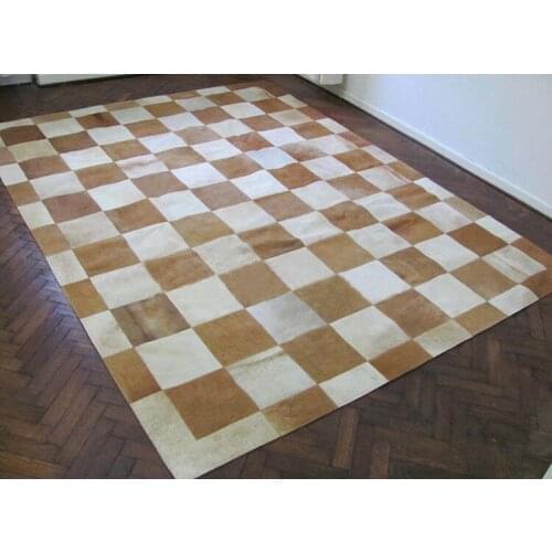 Free shipping 100% natural genuine cow leather tapete infantil para quarto