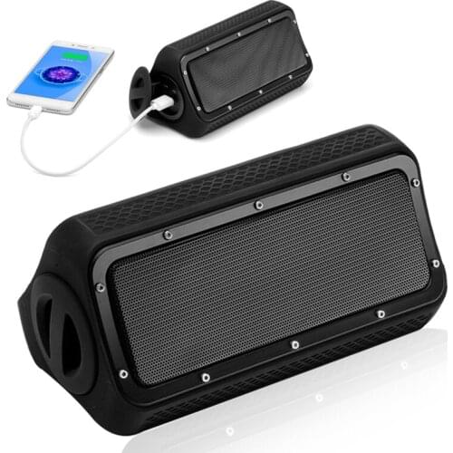 Wireless Bluetooth Speaker Sound HIFI Box Subwoofer Boombox Stereo Outdoor 20W Waterproof Speakers 4400mAh TWS speaker Charge