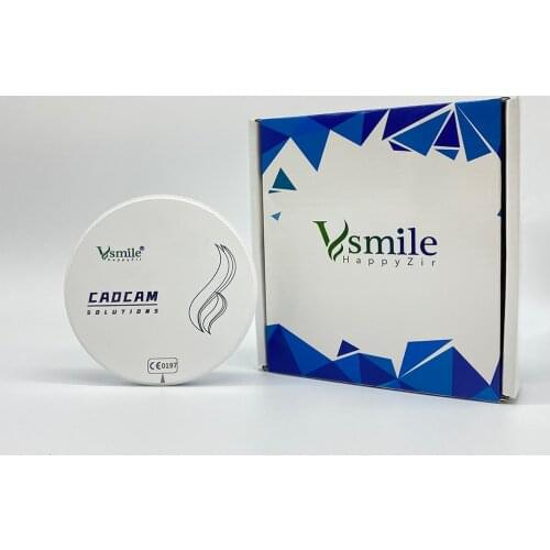 Monolithic Full Contour white zirconia block ST 98mm for CADCAM open System Dental Zirconia Blocks for Dental Lab