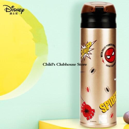 Disney Water Bottle for Kids Superhero Vacuum Cup 316 Stainless Steel Student Drinking Water Cup Resistant to Fall