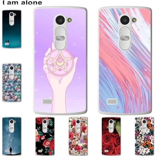 I am alone Phone Case For LG Leon LTE C40 4G Magna Spirit 4G LTE Bags Fashion Color Cute Cartoon Printed Paint Mobile