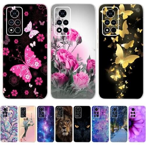For Huawei Honor V40 5G Case Cartoon Cute Painted Soft Phone Case For Honor V40 Cover Honor V40 YOK-AN10 Bumper 6.72" Coque Capa