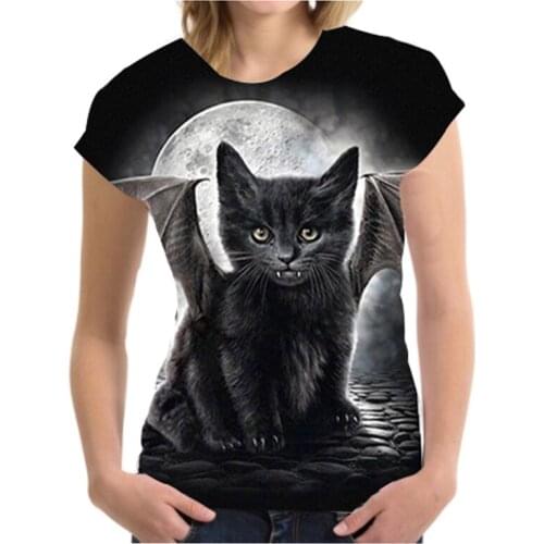 Street Leisure Female T Shirt Harajuku Product Hot Money Summer Clothes for Women New Product 2022 Plus Size Kitten Hip Hop