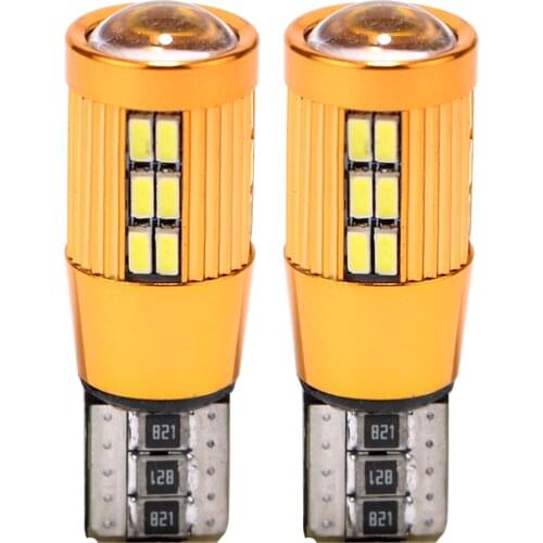 2Pcs/Set Clearance Lights Auto Licence Plate Light Car-styling Dome Reading Light Universal T10 3014 30SMD DC 12V