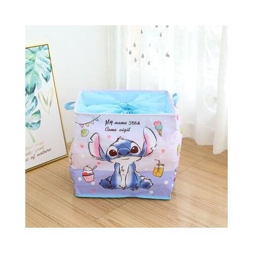 Disney Princess Stitch Pooh Anime Figures Cartoon Product Cosplay Accessories Storage basket laundry bag Unisex Gift