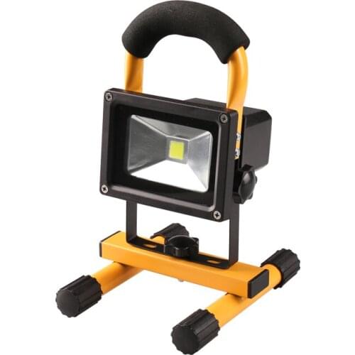 Red Flash + white LED Waterproof lamp charging Cast light Red light flash Emergency lamp portable Portable floodlight 10W